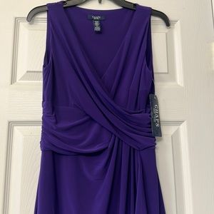 NWT Chaps Lilac (Purple) Faux Wrap Dress